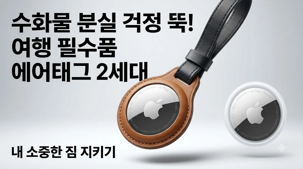 애플 에어태그 2세대 MFE94KH/A 여행 수화물 분실 방지 꿀팁