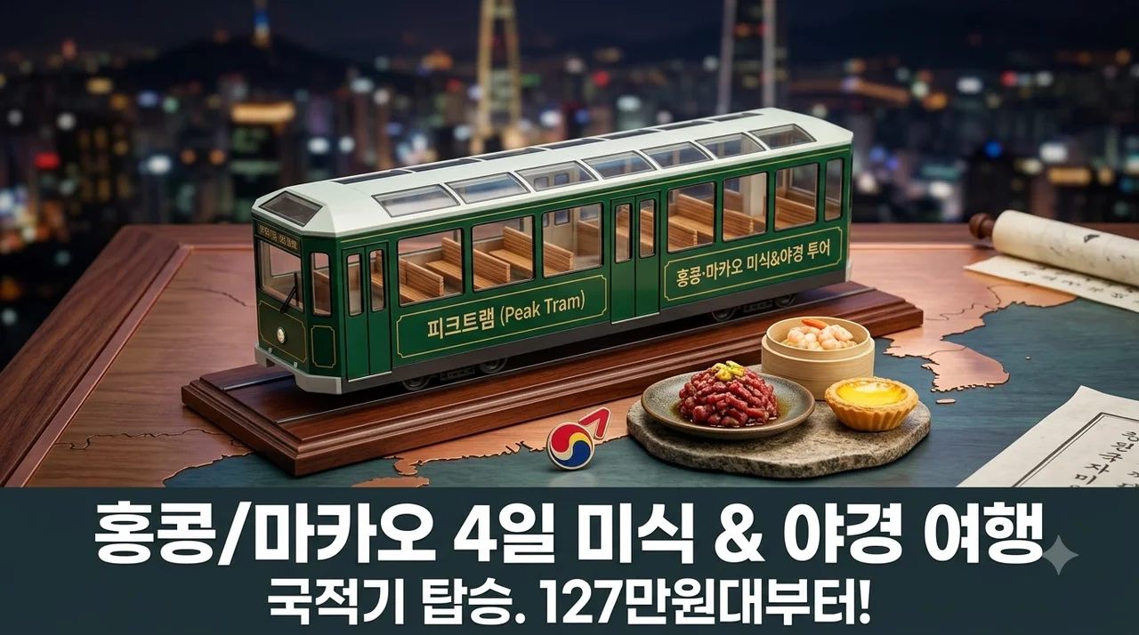 홍콩/마카오 4일 국적기 타고 떠나는 미식과 야경 여행 127만원대