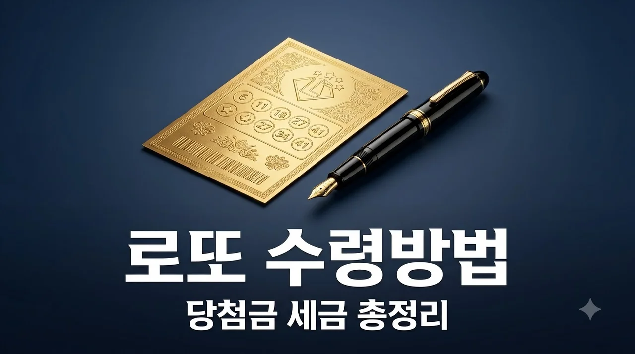 로또 당첨금 수령방법 및 세금 절약 실수 피하는 꿀팁 완벽 정리