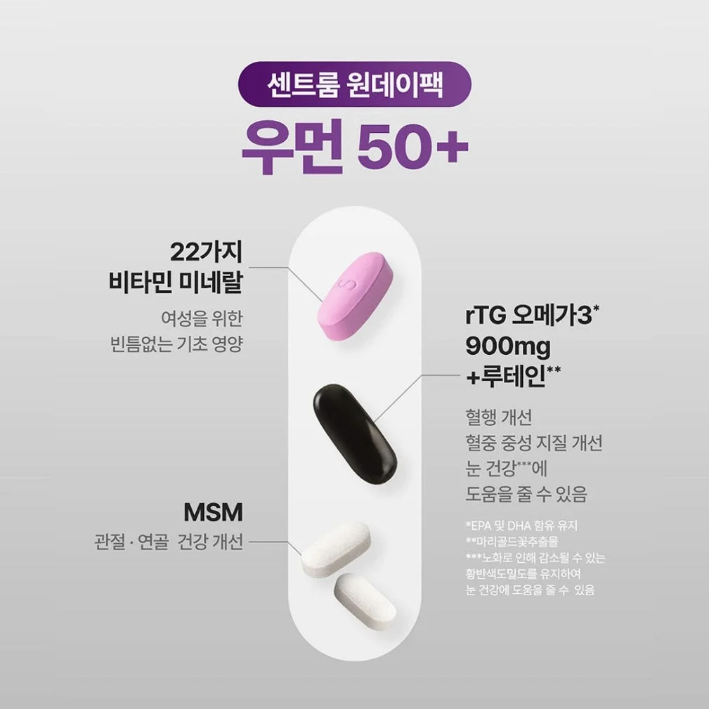 센트룸 원데이팩 우먼 50+ 30개입, 1개 상세 이미지 2