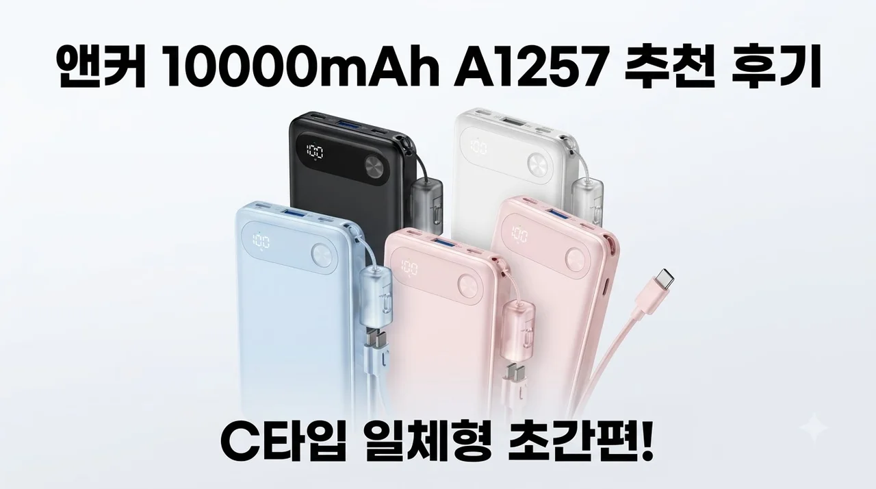 앤커 파워뱅크 10000mAh A1257 C타입 보조배터리 추천 후기
