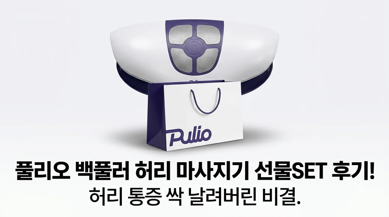 풀리오 백풀러 허리 마사지기 선물SET 후기! 허리 통증 싹 날려버린 비결