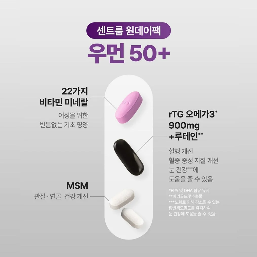 센트룸 원데이팩 우먼 50+ 30개입, 2개 상세 이미지 1