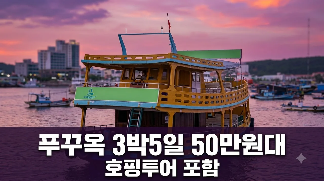 푸꾸옥 3박5일 50만원대 무엉탄럭셔리호텔+호핑투어