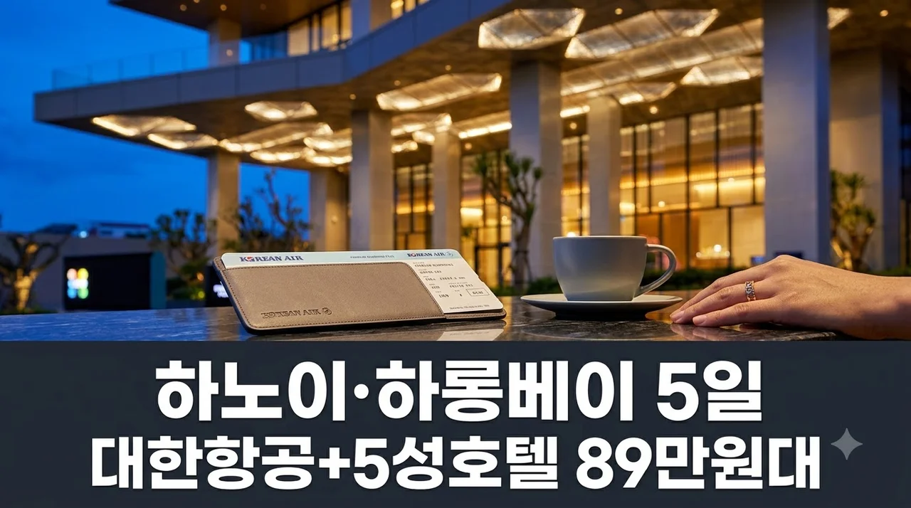하노이·하롱베이 5일 | 대한항공+5성호텔 89만원대