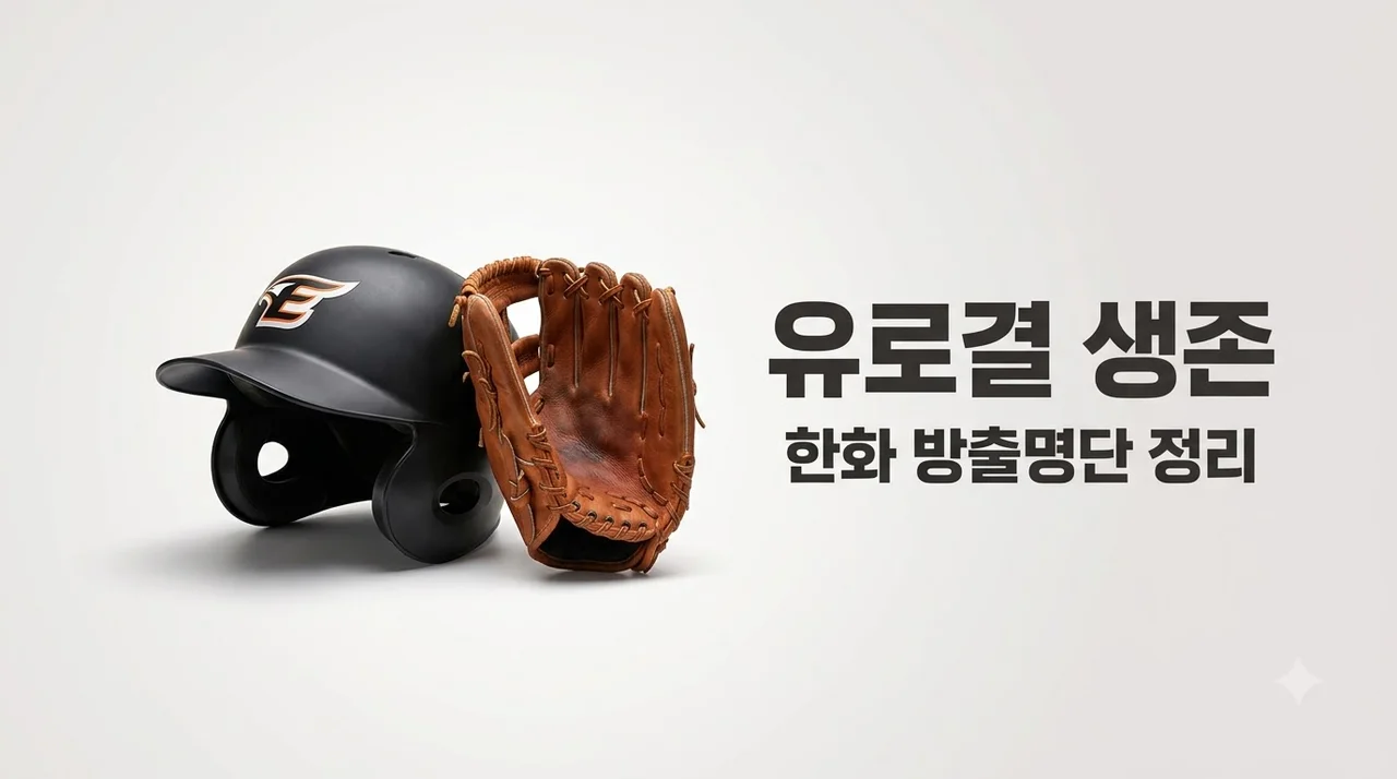 한화 유로결 1차 방출 명단 생존 여부와 외야진 재편 완벽 정리