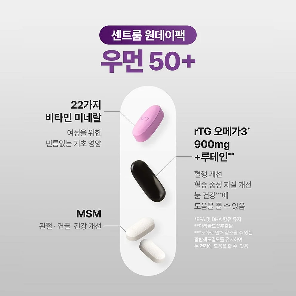 센트룸 원데이팩 우먼 50+ 30개입, 3개 상세 이미지 1