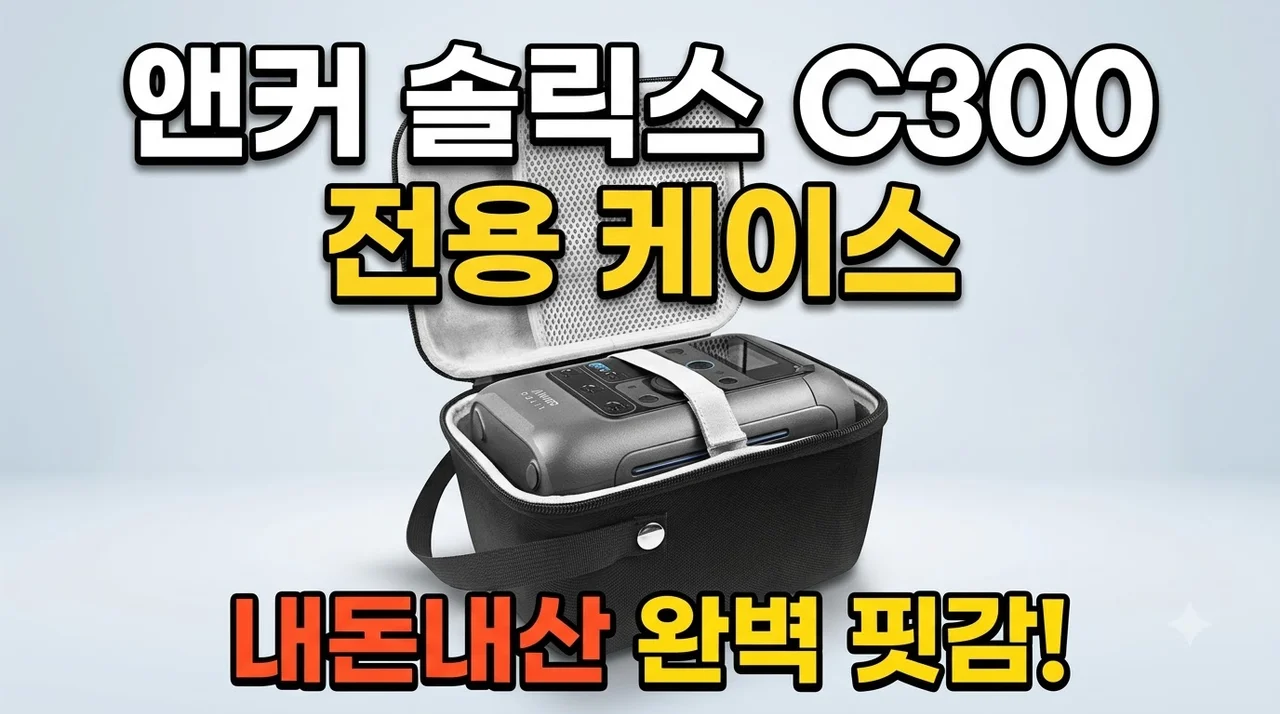 앤커 솔릭스 C300 전용 케이스 내돈내산 핏감