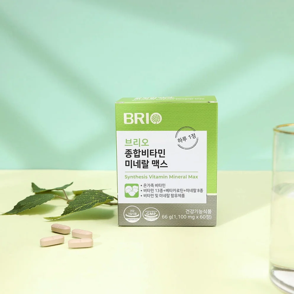 브리오 종합비타민 미네랄 맥스 / 온가족 멀티비타민 무기질 종합 영양제 60정, 2개 상세 이미지 1