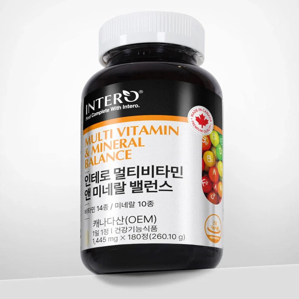 인테로 멀티비타민 앤 미네랄 밸런스 종합비타민 180정, 1개 상세 이미지 2