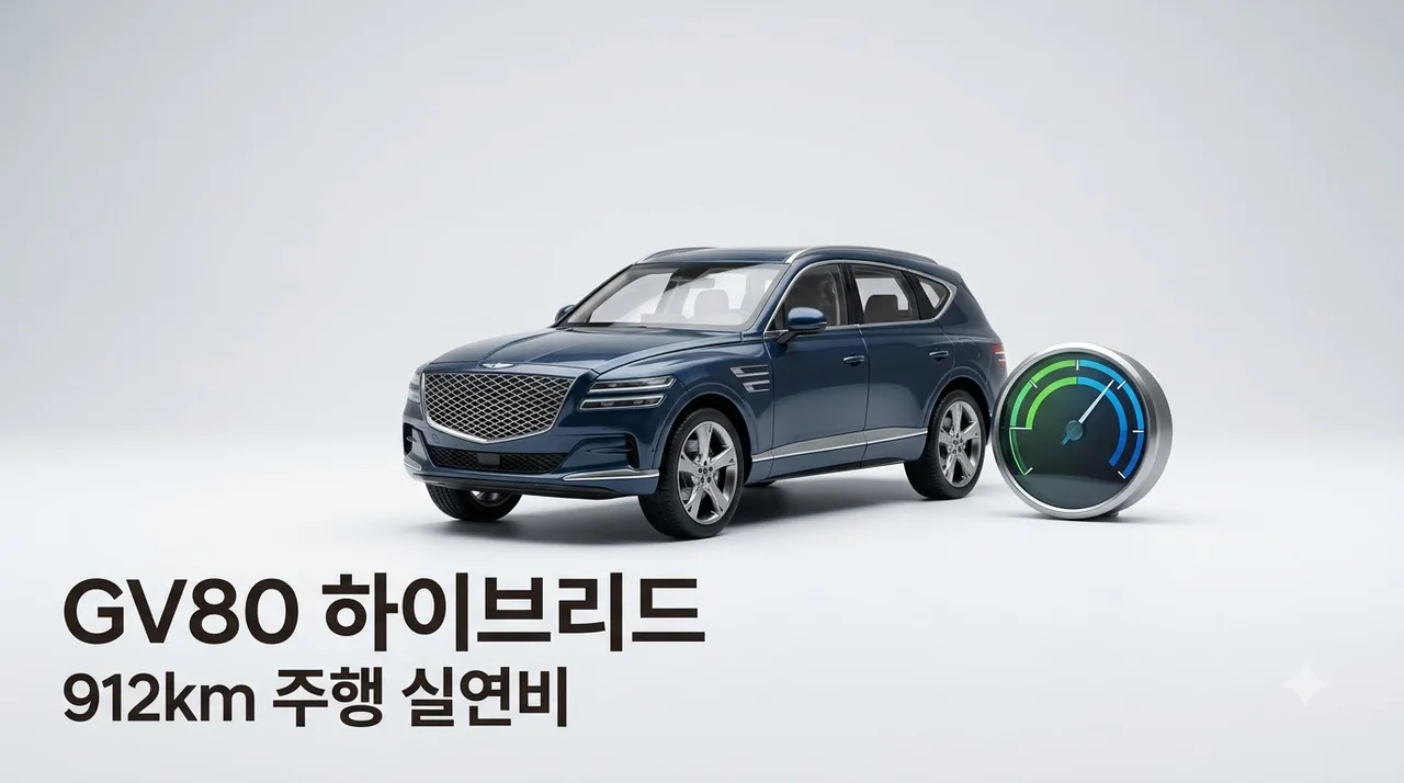 제네시스 GV80 하이브리드 912km 주행 실연비와 완벽 가이드