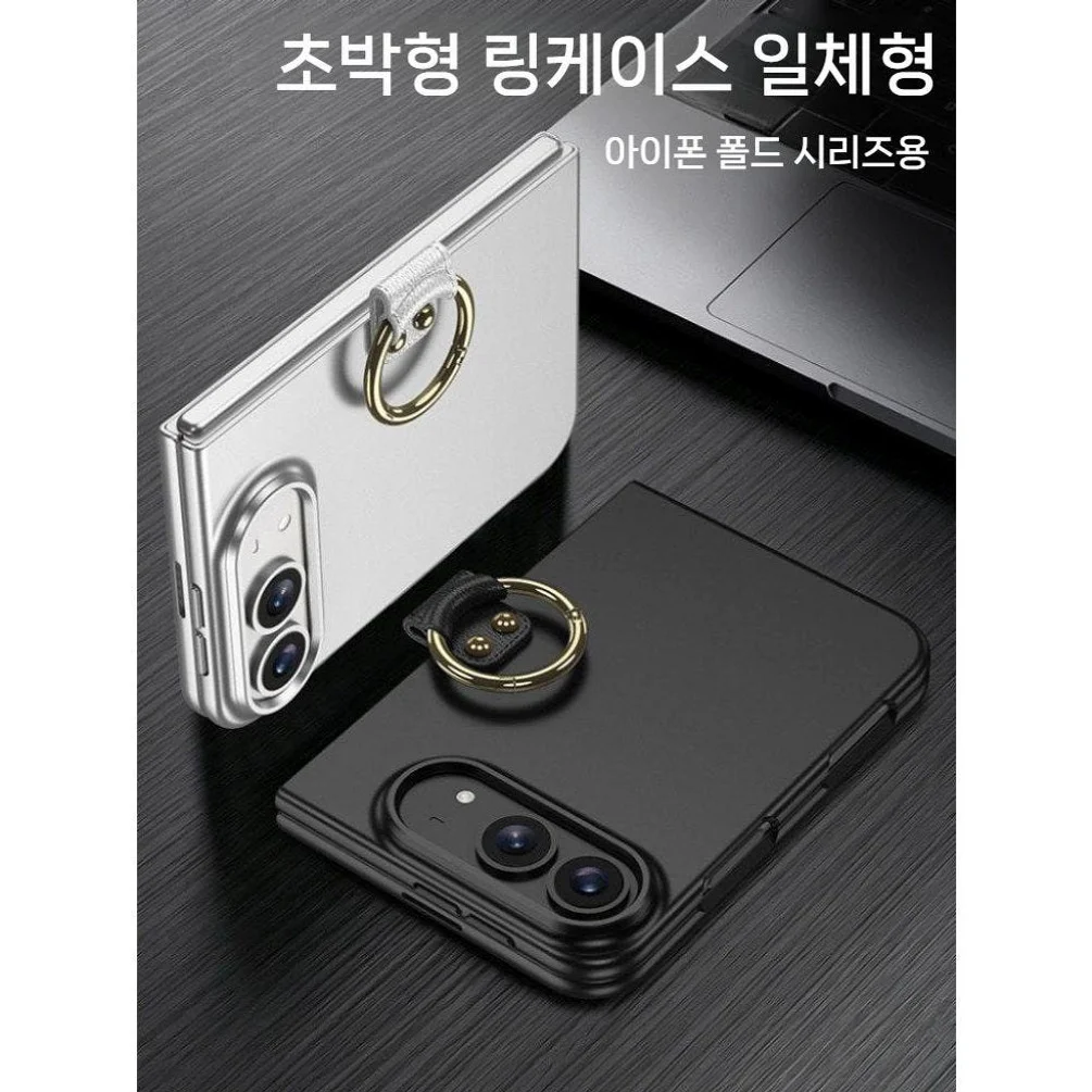 아이폰 듀오 링 케이스 그립링 액정 스크린 보호 일체형 매트 커버 상세 이미지 4