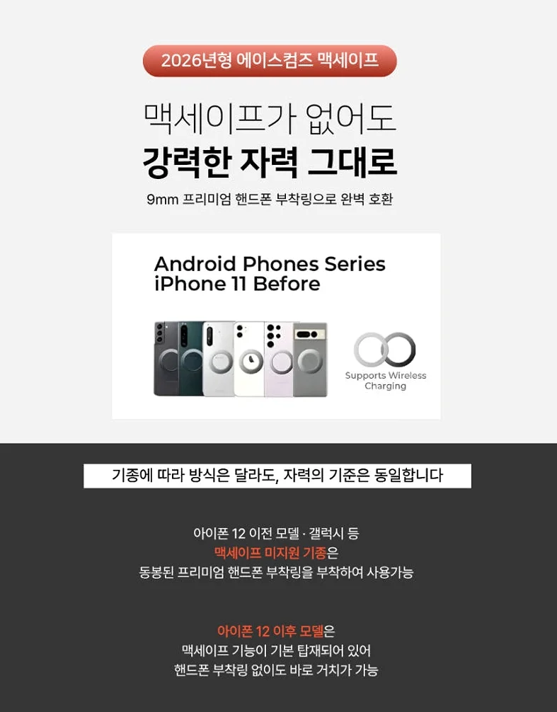 맥세이프 차량용 거치대 핸드폰 대시보드 자석 태블릿 아이패드 폴드8 갤럭시탭 아이폰듀오 상세 이미지 3