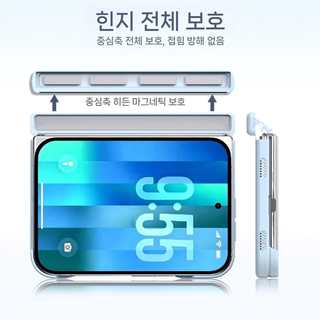 아이폰 듀오 케이스 표범무늬 고양이 도금 프레임 가죽 자석 커버 상세 이미지 3