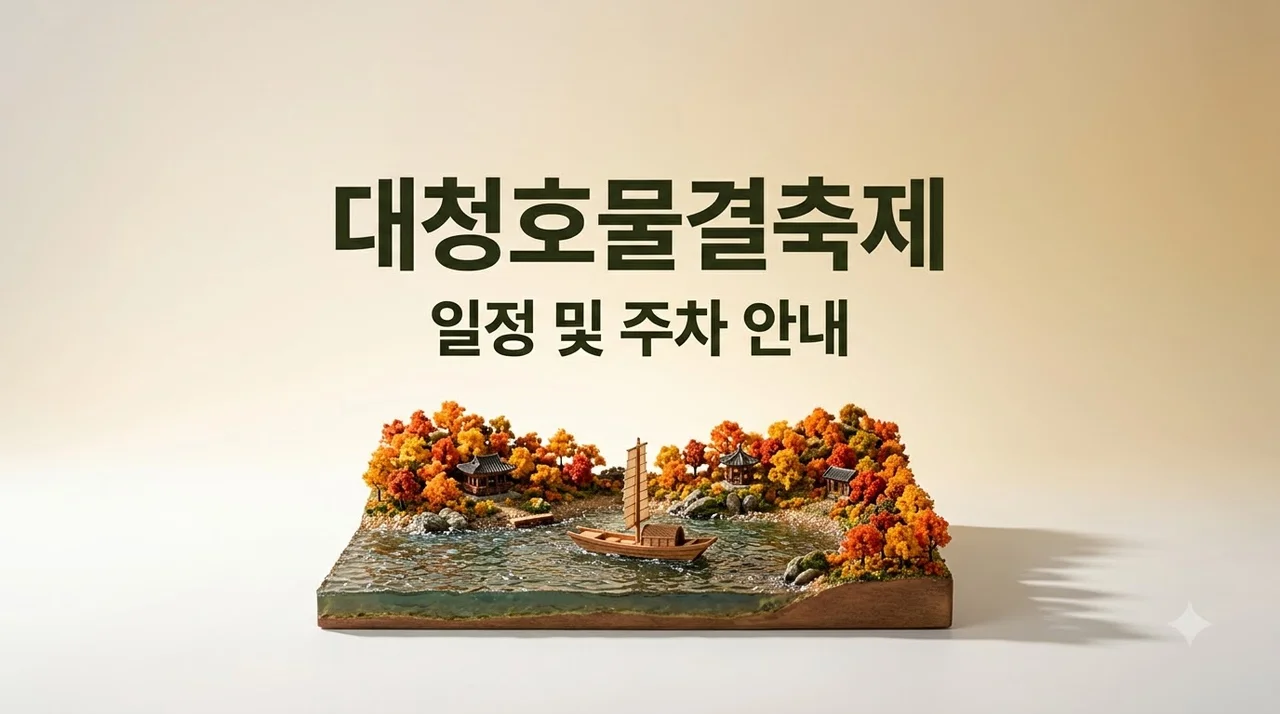 대청호 물결축제 일정과 프로그램 및 주차장 총정리