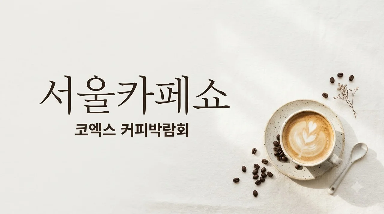 서울카페쇼 일정부터 일반 관람 티켓 예매 팁까지 총정리