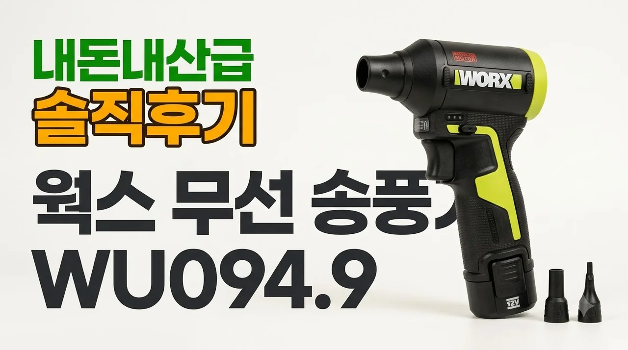 웍스 무선 송풍기 WU094.9 내돈내산급 솔직후기