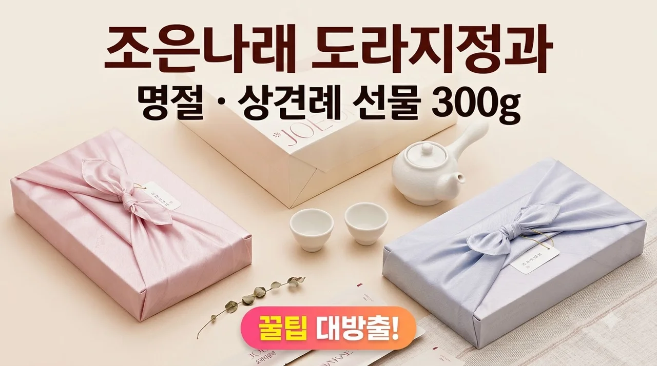 조은나래 도라지정과 명절 상견례 선물 300g 꿀팁 대방출