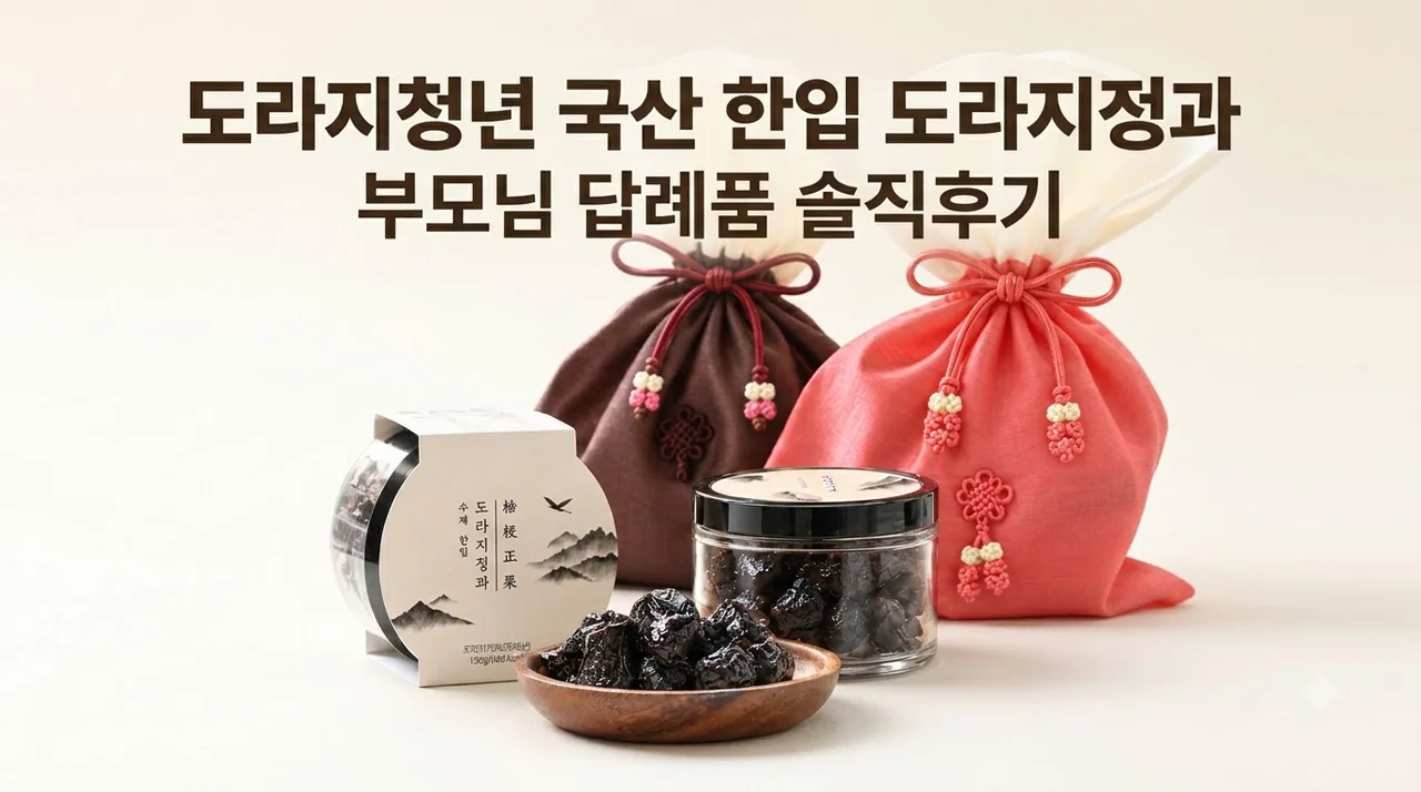 도라지청년 국산 한입 도라지정과 부모님 답례품 솔직후기