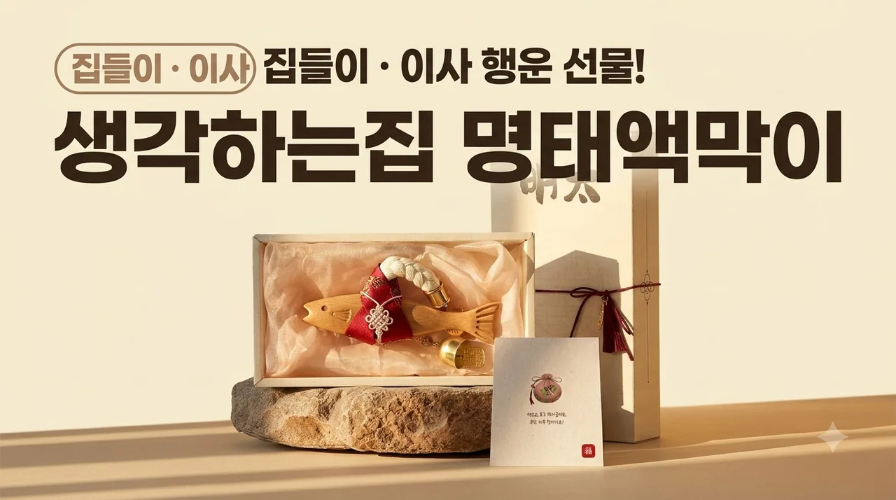 생각하는집 명태액막이 북어 행운 오브제, 집들이 이사 선물로 딱이에요
