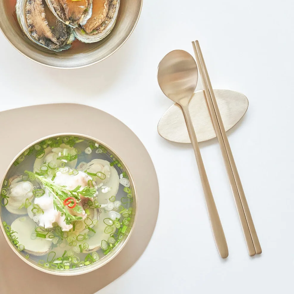 거창유기 수공예 방짜 유기 궁중 수저 1인 세트 혼수 놋수저 예단 외국인 집들이 기념 선물 상세 이미지 4