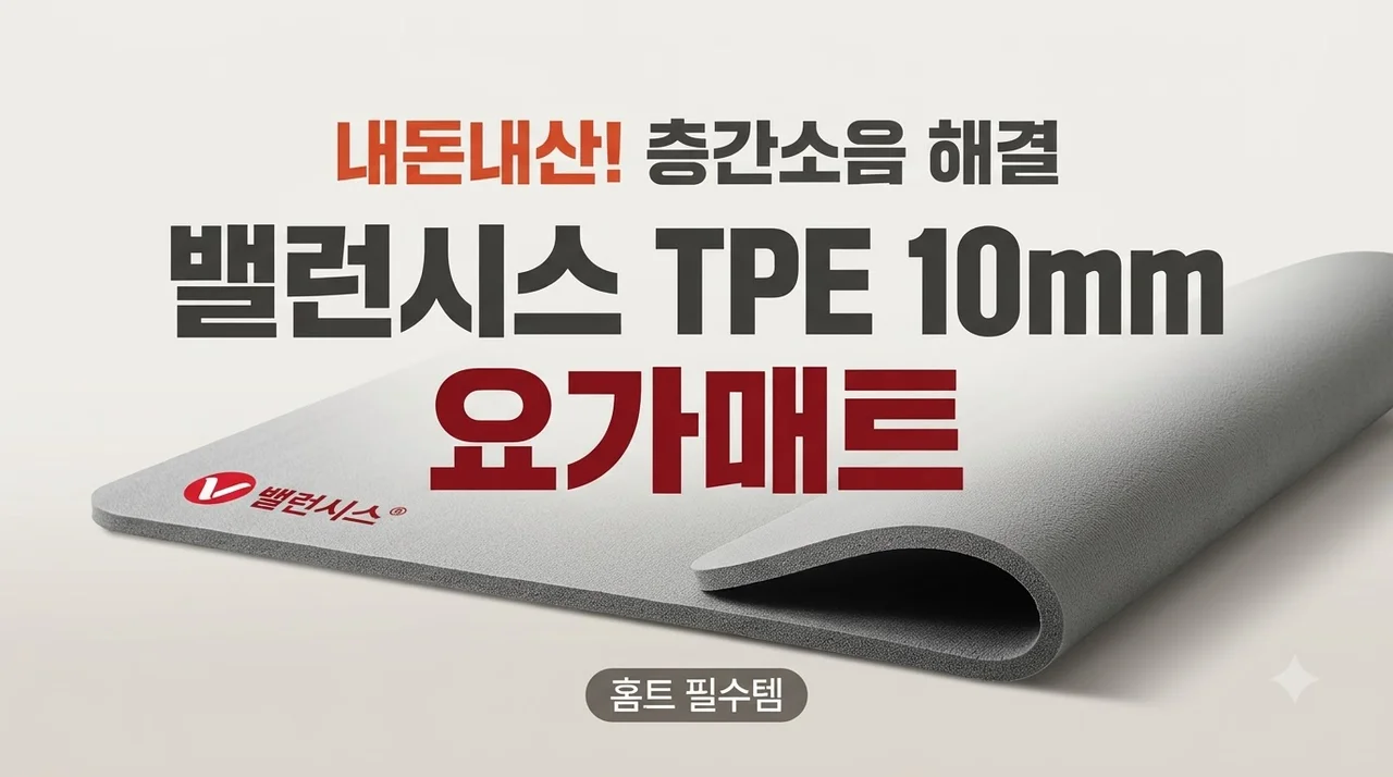 밸런시스 TPE 10mm 요가매트 내돈내산 층간소음 해결 홈트 필수템