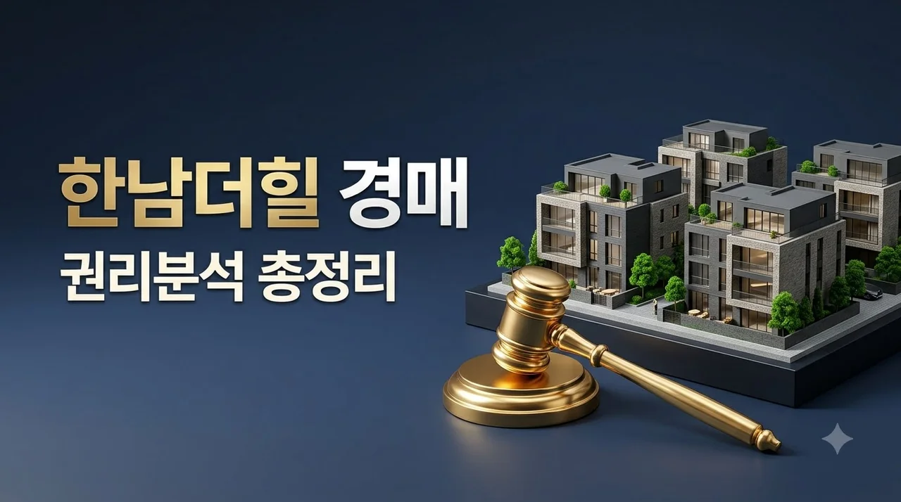옥주현 한남더힐 경매 진행 내역과 권리분석 총정리