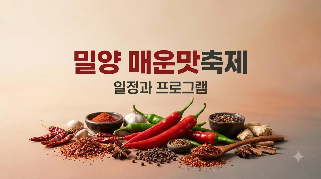 밀양 매운맛축제 일정과 프로그램 및 맛집 완벽 가이드
