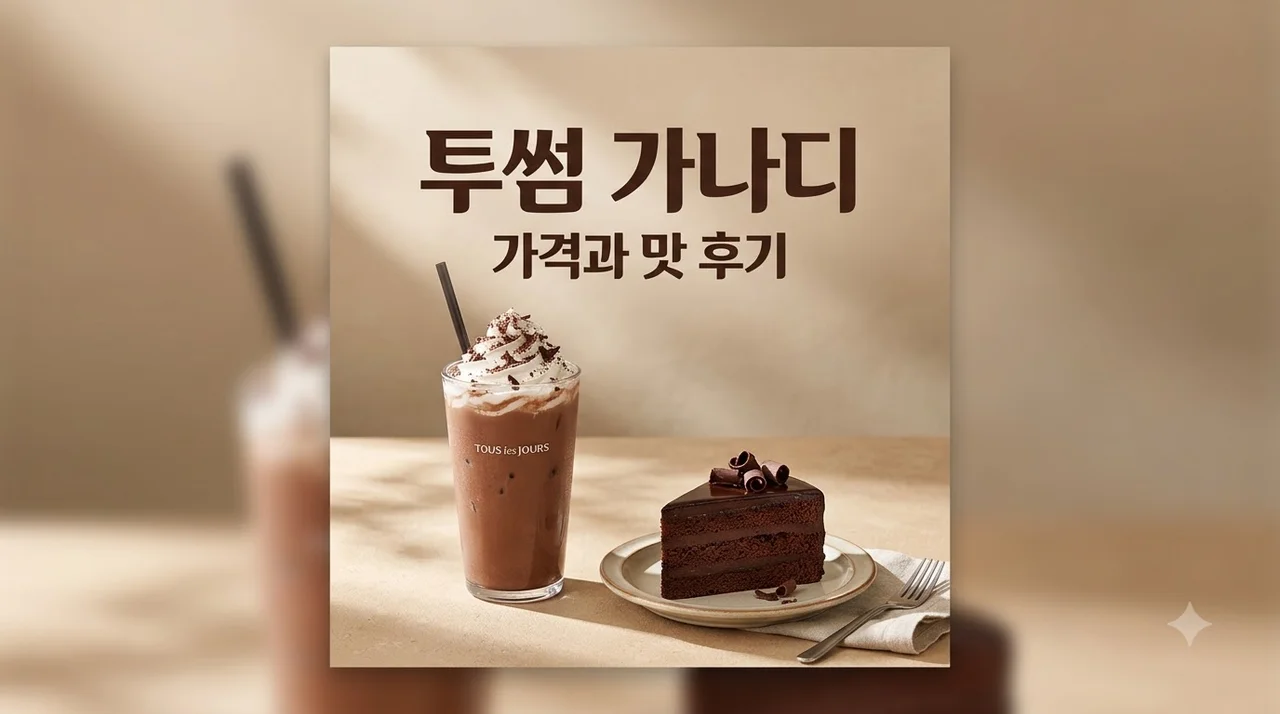 투썸 가나디 음료 가격 맛 후기 그리고 칼로리 정보까지