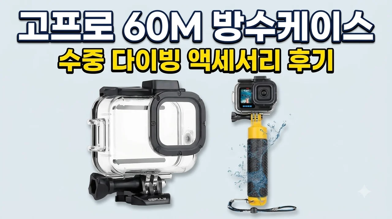GEPULY 고프로 방수케이스 60M 수중 다이빙 액세서리 후기